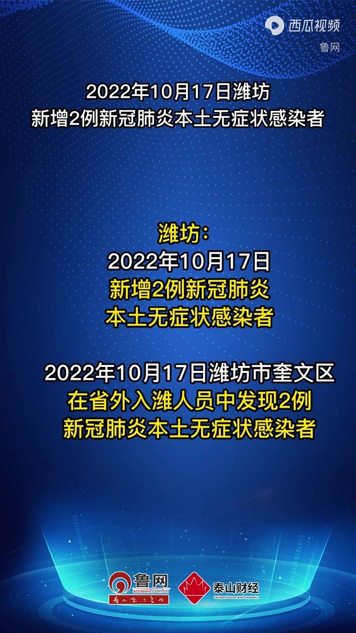 潍坊最新两例深度探究及其影响分析